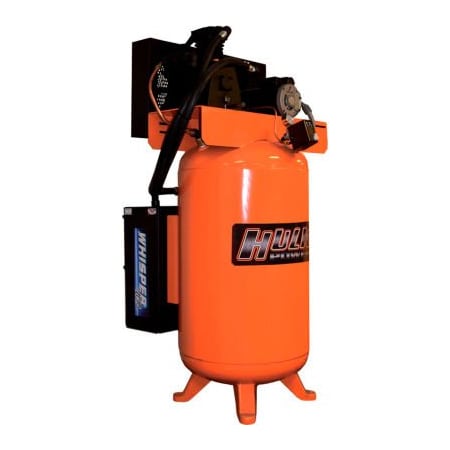 Emax Compressor EMAX Power 7.5HP Silent Air 2-Stage Compressor, 80 Gal, Vertical, 175 PSI, 26 CFM, 208/230V HI07V080Y1S